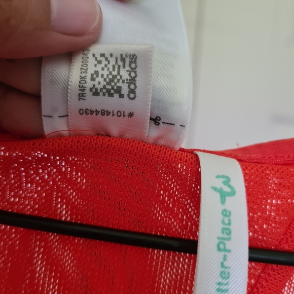 ADIDAS Climacool Dress 12 Orange Stretchable Bodycon Soccer Sports Midi Dress - Picture 8 of 10